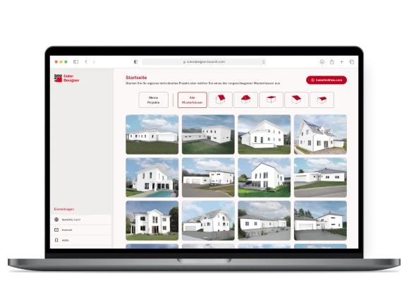 Laptop with Screen from Baumit Color Designer